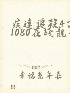 疾速追杀4高清1080在线观看免费