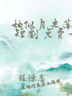 她似月光落我心 短剧 免费看