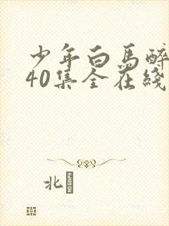 少年白马醉春风40集全在线观看