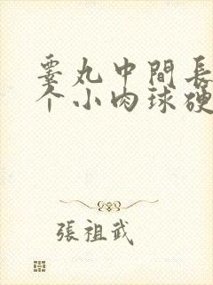 睾丸中间长了一个小肉球硬硬的