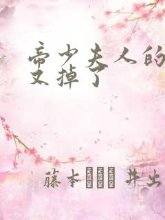 帝少夫人的马甲又掉了