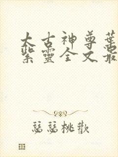 太古神尊叶风叶紫灵全文最新