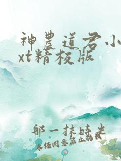 神农道君小说txt精校版