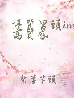 优质男头ins高质感