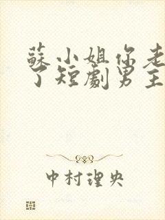 苏小姐你老公掉了短剧男主是谁