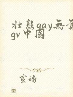 壮熊gay无套gv中国