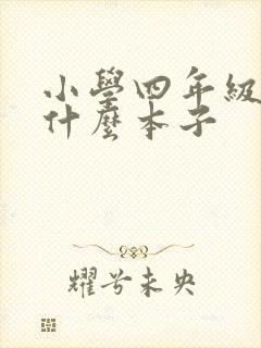 小学四年级都用什么本子