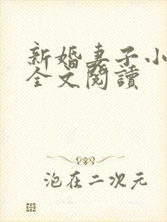 新婚妻子小说芷全文阅读