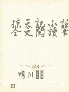 掠天记小说免费全文阅读笔趣阁