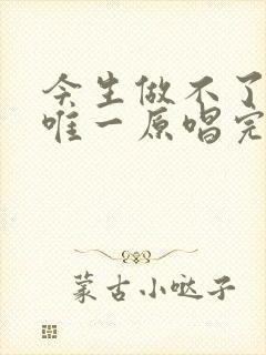 今生做不了你的唯一原唱完整版