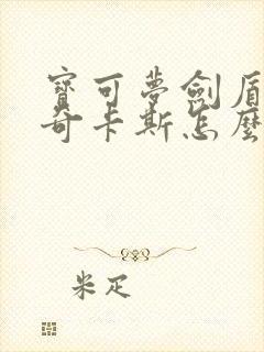 宝可梦剑盾雷吉奇卡斯怎么抓