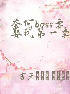奈何boss要娶我第一季我要免费看
