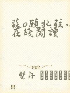 苏o顾北弦小说在线阅读