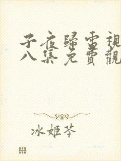 子夜归电视剧第八集免费观看