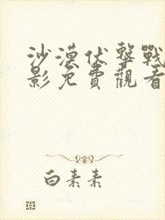 沙漠伏击战争电影免费观看国语