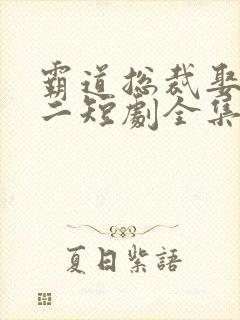 霸道总裁娶一送二短剧全集免费观看