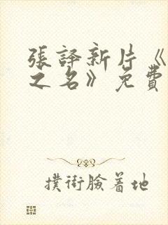 张译新片《以法之名》免费观看全集