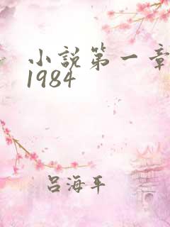 小说第一章重生1984