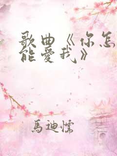 歌曲《你怎么才能爱我》