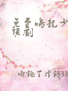 免费鸣龙少年电视剧