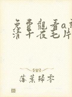 免费观看a视高清午夜毛片