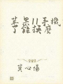 苹果11手机摔了能换么