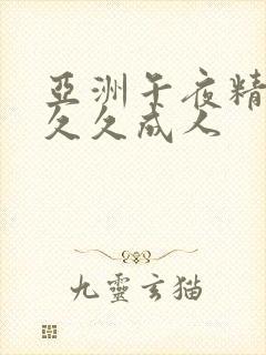 亚洲午夜精品久久久成人