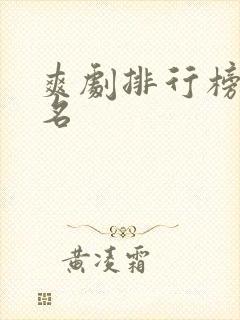 爽剧排行榜前十名