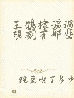 王鹤棣演过的电视剧有哪些