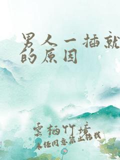 男人一插就想射的原因