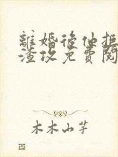 离婚后他拒绝当渣攻免费阅读