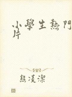 小学生热门动画片