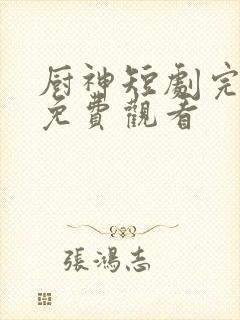 厨神短剧完整版免费观看