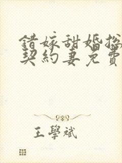 错嫁甜婚总裁的契约妻免费全集