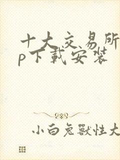 十大交易所app下载安装