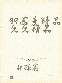 99国产精品久久久精品
