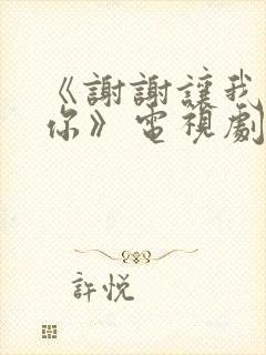 《谢谢让我遇见你》电视剧