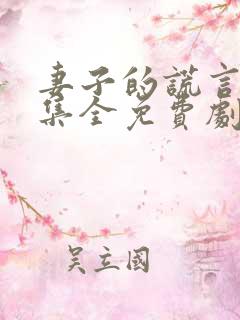 妻子的谎言54集全免费剧情介绍