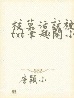 校草活该被抹布txt笔趣阁小说免费阅读