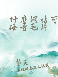 什么网站可以直接看毛片