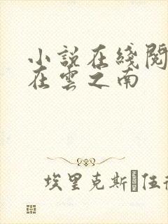 小说在线阅读他在云之南