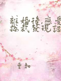 离婚后,恋爱脑总裁发现认错人了