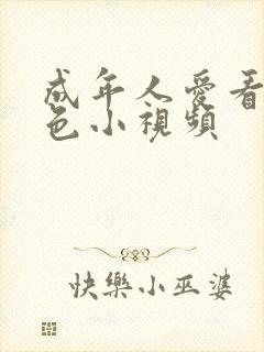 成年人爱看的黄色小视频