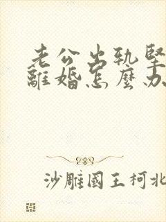 老公出轨坚持要离婚怎么办