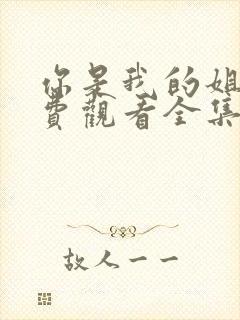 你是我的姐妹免费观看全集完整版