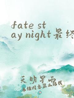 fate stay night最终中文版