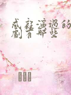 成毅演过的电视剧有哪些