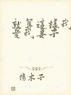 就算这样我依然爱我妻子