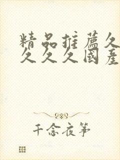 精品推荐久久久久久久国产av