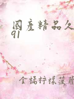 国产精品久久 91